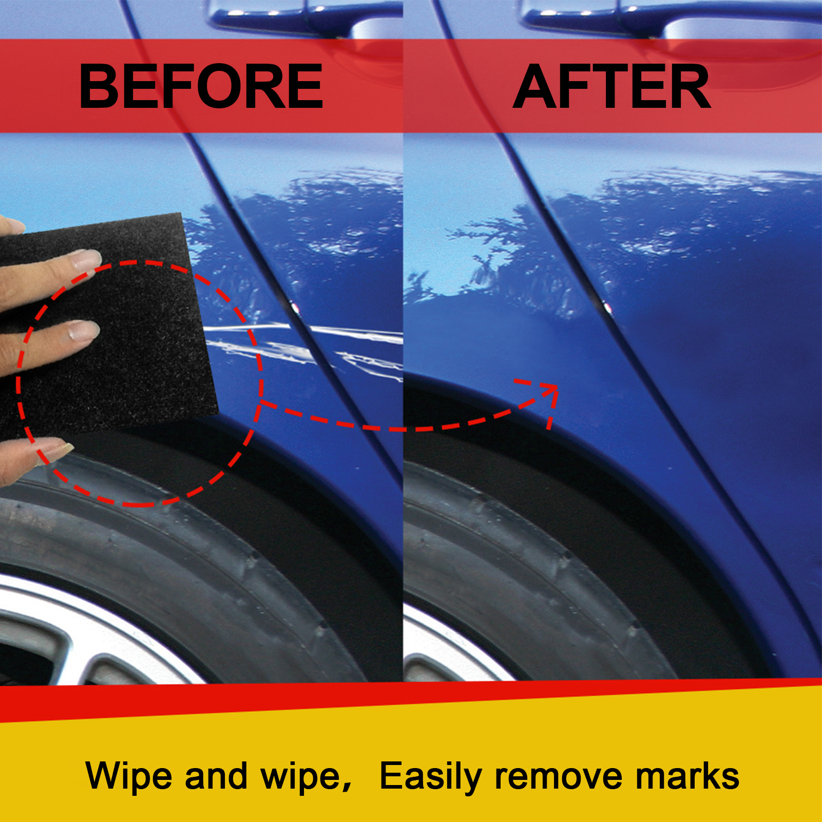 Walbest Car Vehicle Scratch Remover Nanometer Wiping Cloth Light Paint  Scuffs Surface Repair, Auto Scratch Repair Cloth for Repairing Car  Scratches